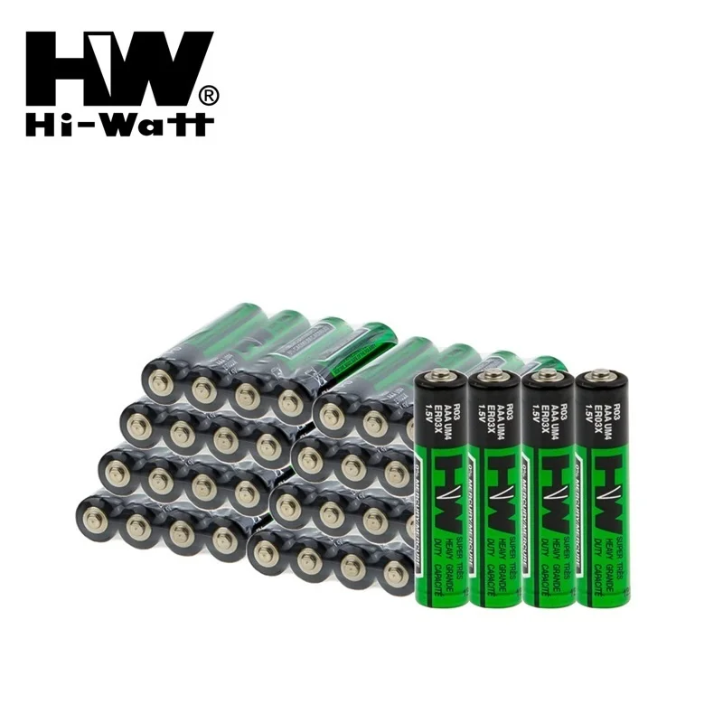 

Hi-Watt 1.5V Aaa Battery R03 UM4 Zinc Carbon Battery aaa Single Use Dry batteries for wireless mouse keyboard Calculator