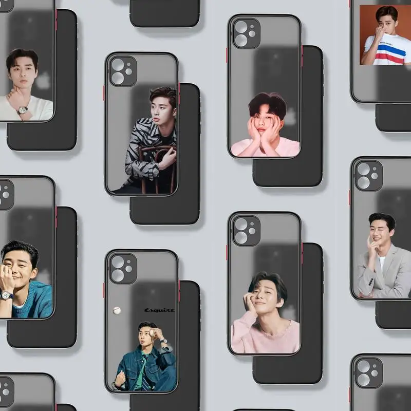 

Park Seo Joon actor Phone Case Matte Transparent for iPhone 7 8 11 12 s mini pro X XS XR MAX Plus Clear mobile bag