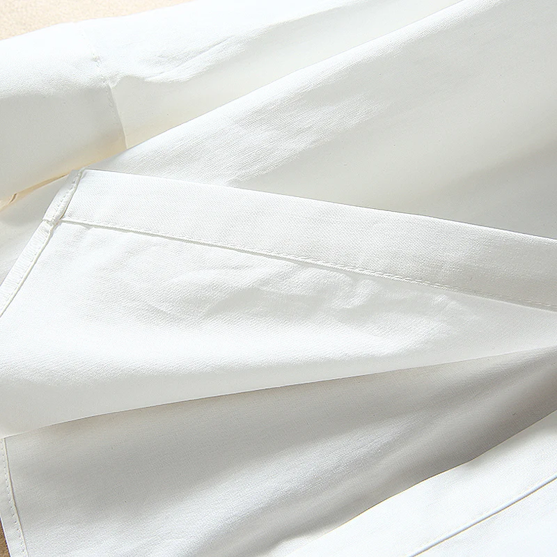 Новые модные высококачественные осенние вечерние повседневные белые рубашки