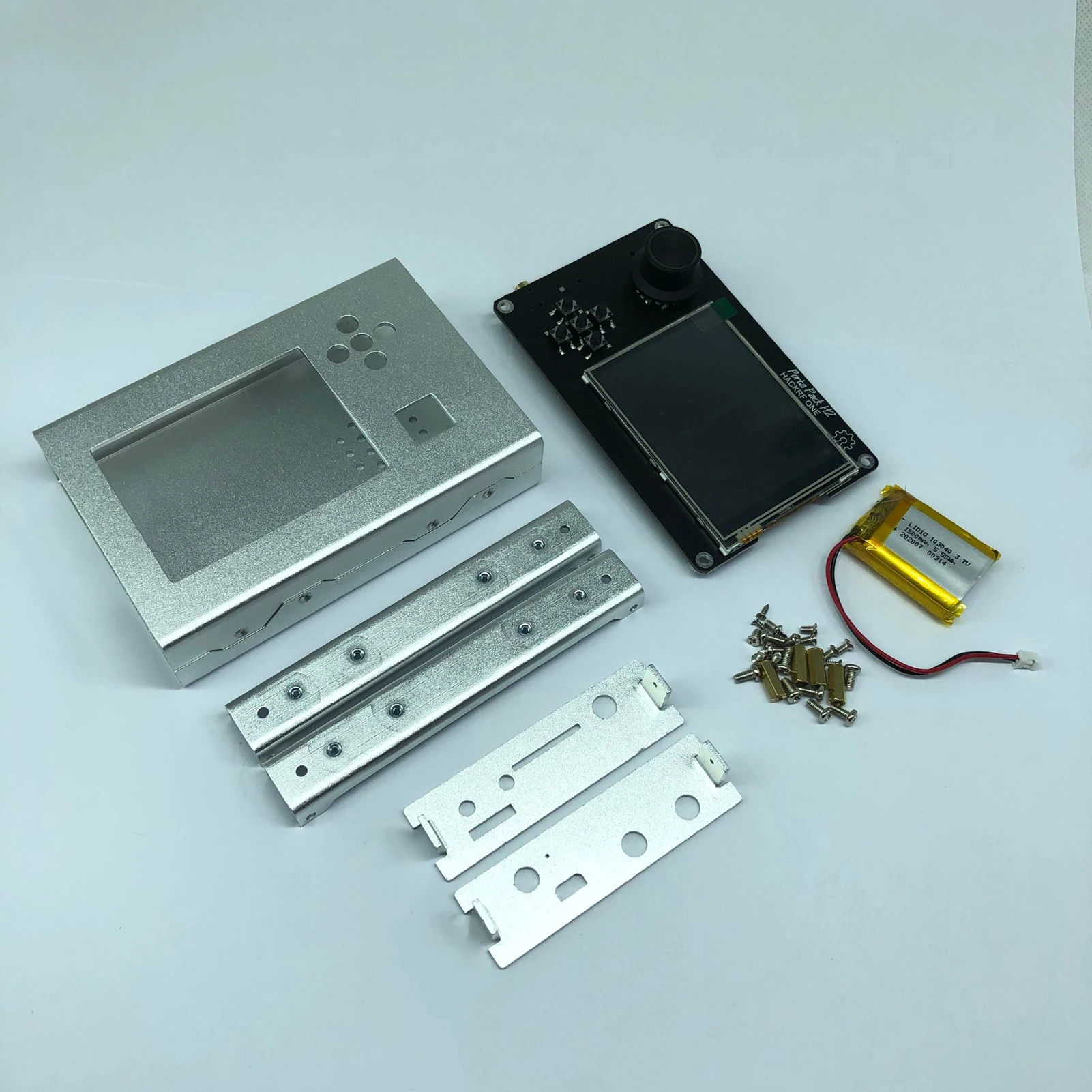 Bestellen Portapack H2 3,2 Zoll Toching LCD Display Bildschirm HACKRF EINE SDR Radio Mit Aluminium Legierung Gehäuse Mayhem Firmware 0,5 Ppm TCXO