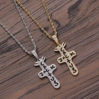 mens couple necklaces 2021 trend cross stainless steel neck chain goth man choker chains accessories punk necklace men jewelry