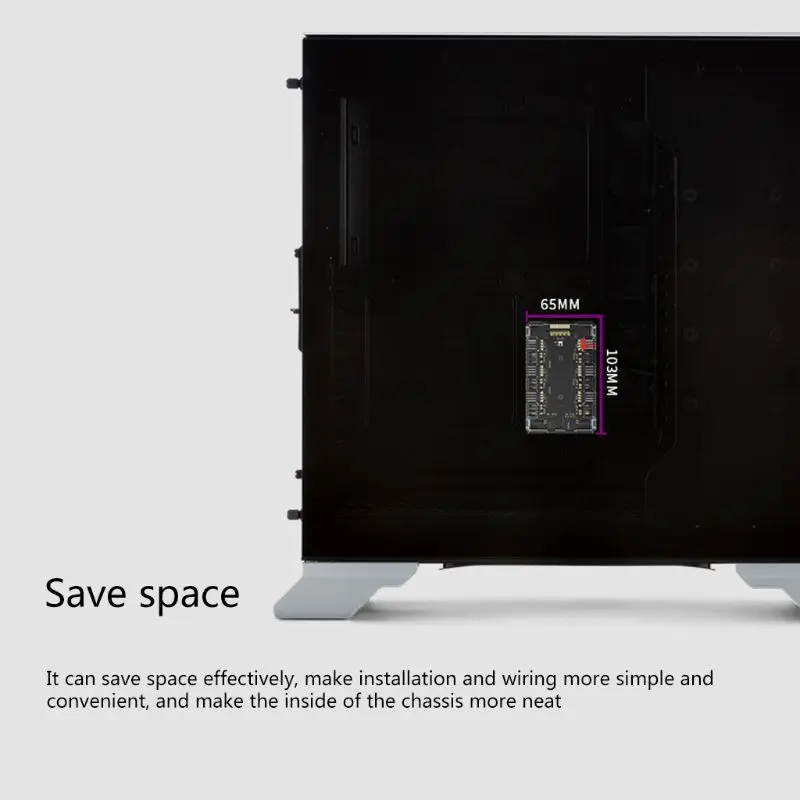 

ARGB+PWM HUB Magnetic Suction Hub with 6x4Pin PWM 6x3Pin ARGB Light Port