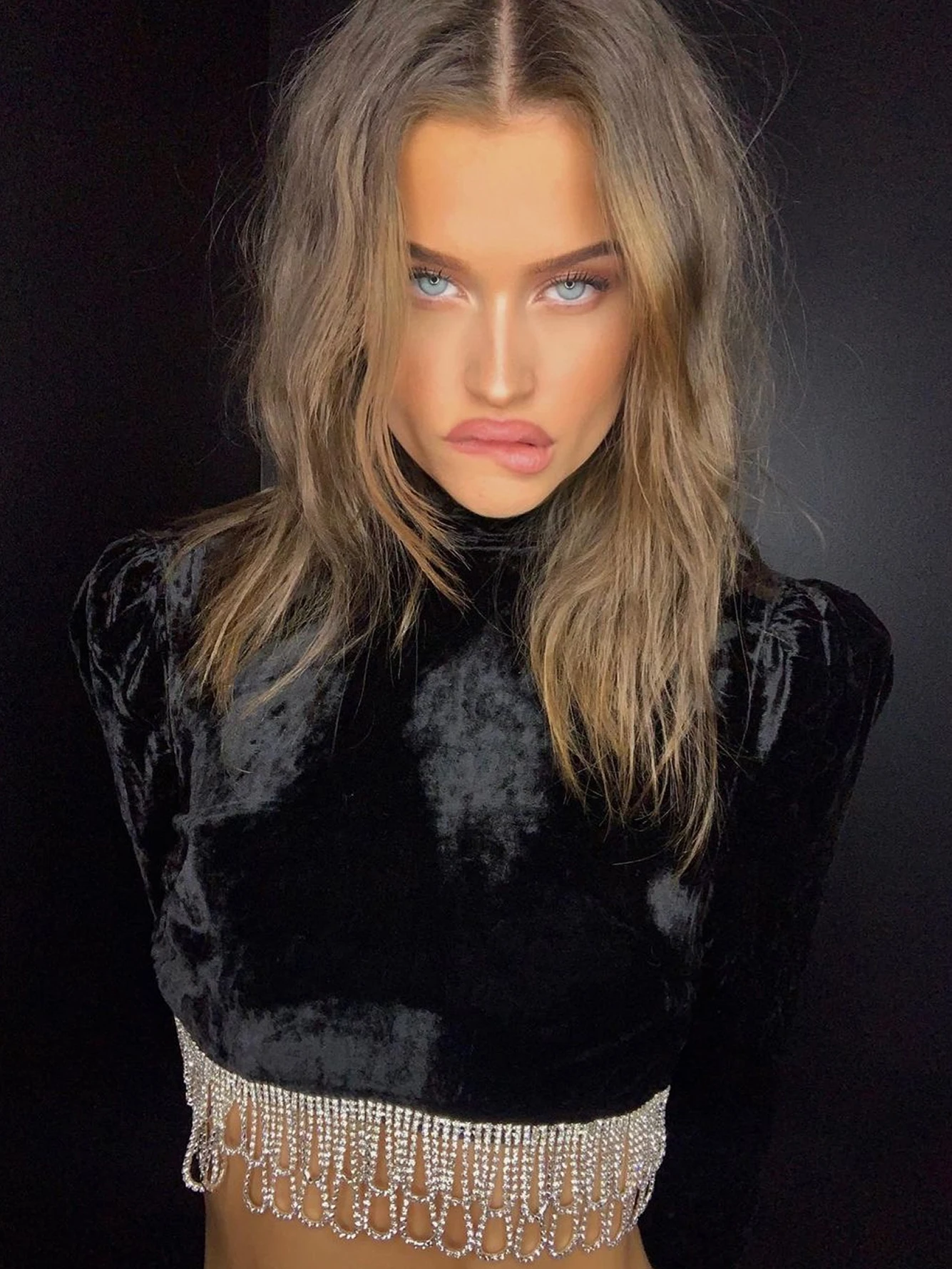 Adyce Black Velvet 2 Two Pieces Sets Clothes For Women Sexy Tassel Tops &amp Mini Skirt 2022 New Winter Long Sleeve Club Party |