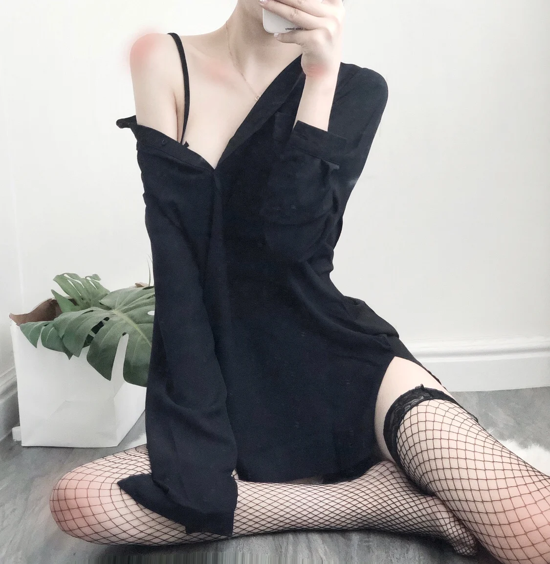 Женское сексуальное нижнее белье большого размера блузка в стиле бойфренда