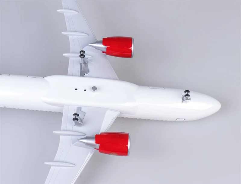 1/80 масштаб 47 см самолет Airbus A320 NEO JUNYAO авиакомпания модель светодиодный светильник и шасси колеса литой смолы коллекция выставки