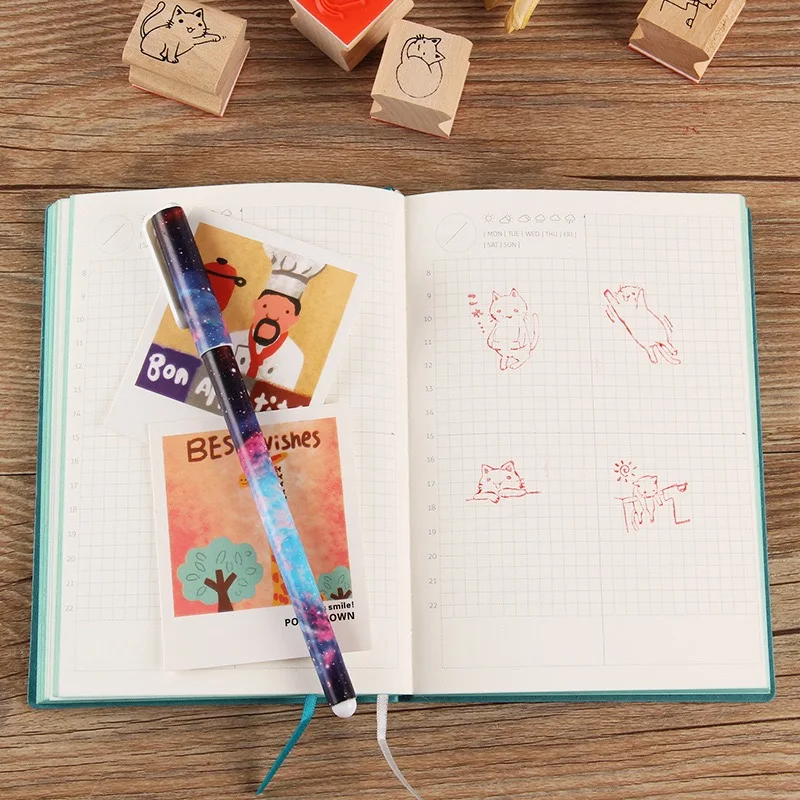 Штамп милые кошки штамп DIY деревянные и резиновые штампы для скрапбукинга