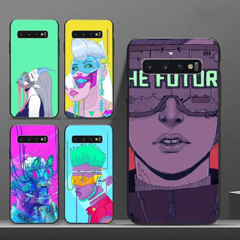 

Cool technology glasses illustration Phone Case For Samsung A50 A51 A71 A20E A20S S10 S20 S21 S30 Plus ultra 5G M11 funda shell