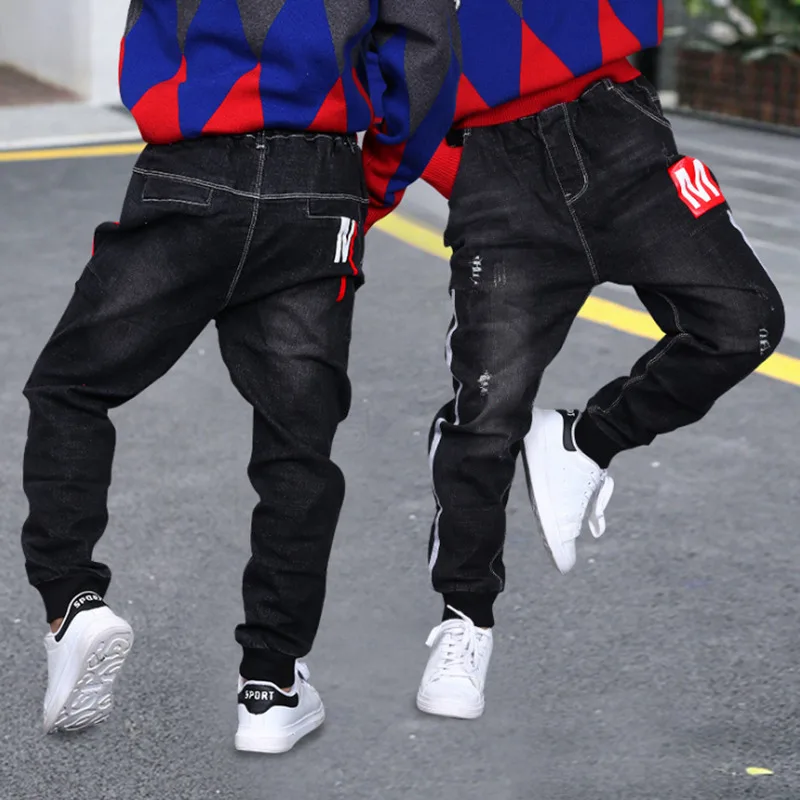 Джинсовые брюки для мальчиков 4-14 лет на осень/весну | Детская одежда и обувь