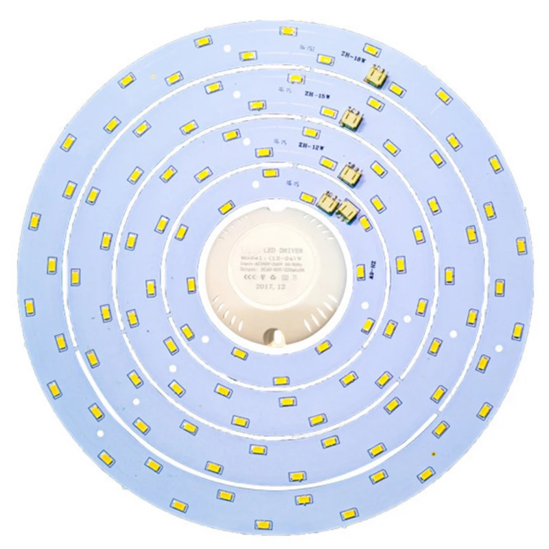 

6/12/15/18W Light Plate With Driver Circle Shaped 5730 LED Panel Ceiling Light Fixtures Board Lamp Plate