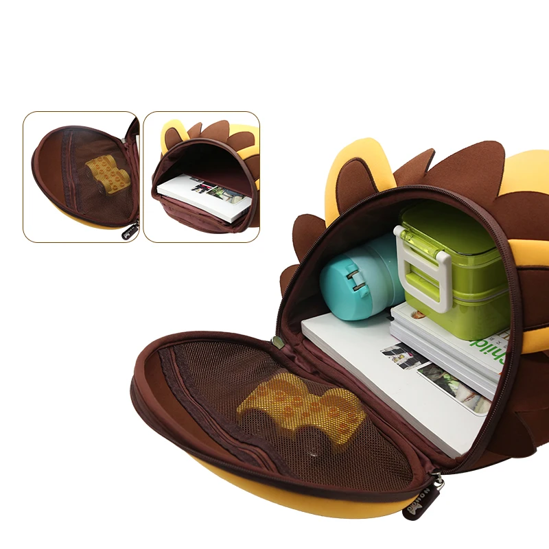 2019 New Children School Backpacks Cartoon Lion Kids School Bags for Girls Boys Toddler Child Animals Backpacks Mochila Escolar