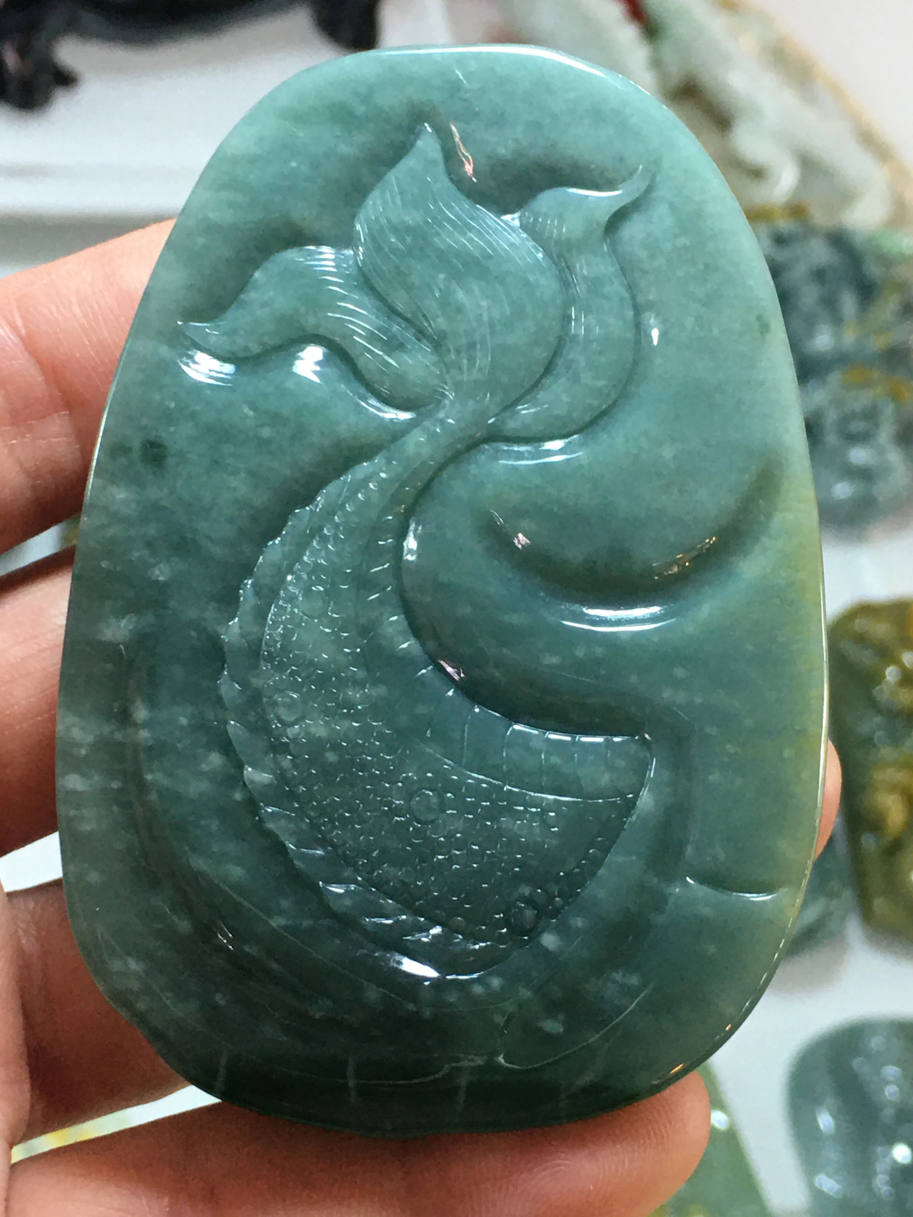 

Natural 7A Myanmar jade Hand-Carved dragon jade green jade pendant necklace pendants jewelry jade necklaces