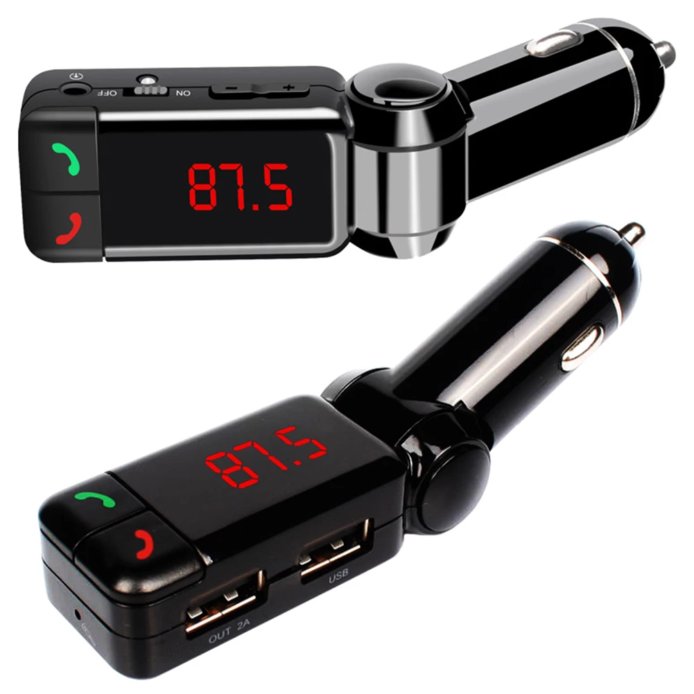 

Car fm transmitter carcar fm transmitter car kit Hands Free mp3 player wireless radio AUX car charger USB SD