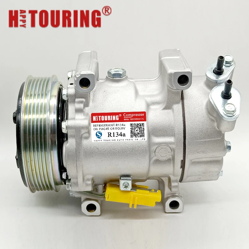 Для Sanden SD6V12 ac компрессор для PEUGEOT 206 307 PARTNER Bipper 9646273880 9639078180 9646273380 9655191580 9655191680 6453LS|ac