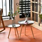 Ins чайный столик для гостиной Скандинавская мебель Съемный Деревянный стол для балкона