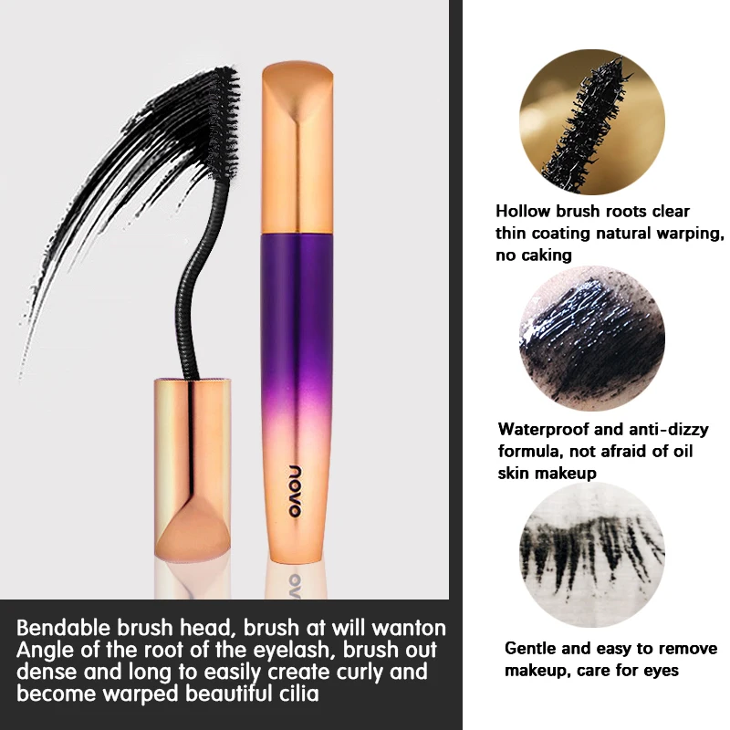 NOVO кудрявые тушь для ресниц полный вид макияж глаз оптовая продажа |