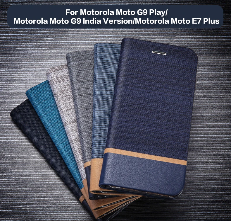 

PU Leather Wallet Case For Motorola Moto G9 Play Moto E7 Plus Phone Case For Motorola Moto G9 India Version Case Soft Back Cover