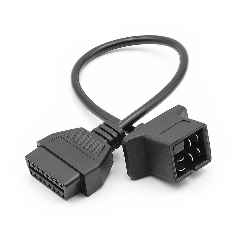 

For Chrysler 6Pin to 16Pin Cable OBD II Diagnostic Interface 6Pin to OBD2 16 Pin Adapter Works for Auto Car Vehicles