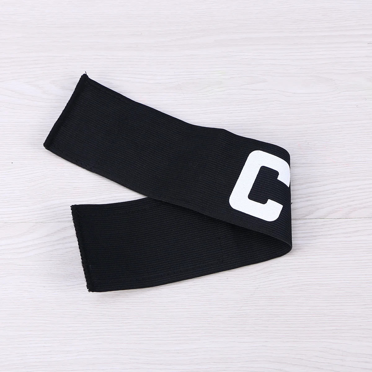 

Football Soccer Captain Armband Adjustable Soccer Rugby Basketball Player Bands (Black)