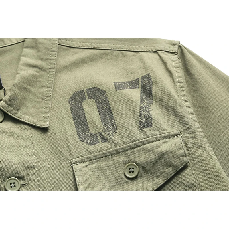 Рубашка мужская с длинным рукавом стильная блуза в стиле милитари армейская