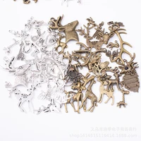 mixed 100gram deer charm pendants for bracelet necklace jewelry accessory diy craft jewelry making al800025
