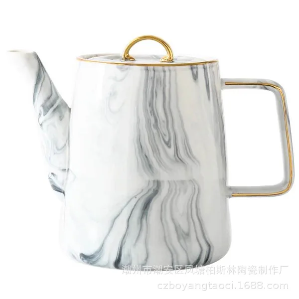 

Nordic Kettles Household Teapot Set Honey High Milk Tea CupTeapots Wedding Matcha Tea Infusor De Te Utensils Kitchen EH60TP