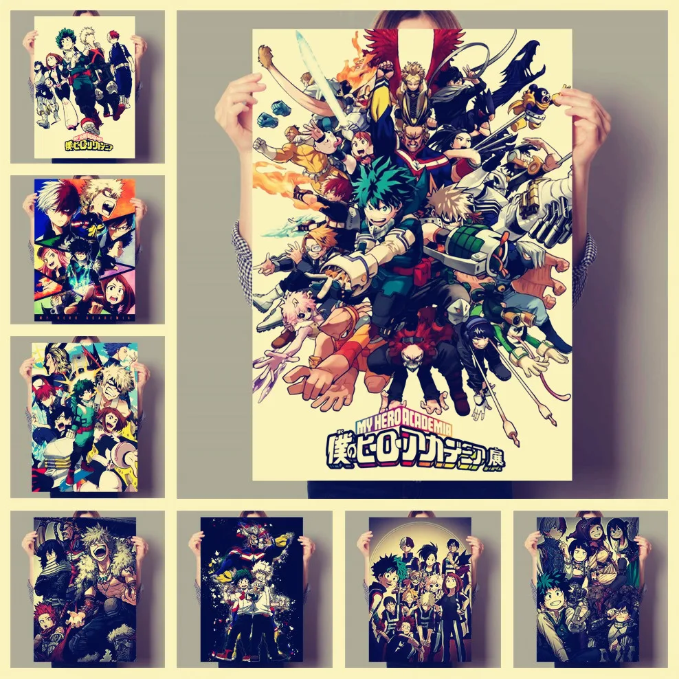 

Posters And Prints Boku No Hero My Hero Academia Anime Decoration Art Home Decor Living Sofa Wall Decor Quality Canvas Poster
