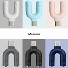 U-образный адаптер для наушников 2 в 1, 3,5 мм