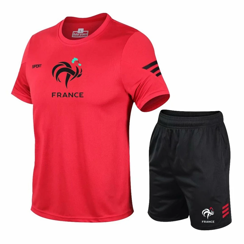 

New Men's Brand Casual Jogging Tracksuit Fitness badminton Clothes Quick dry Breathable basketball Workout Football Jersey Suit