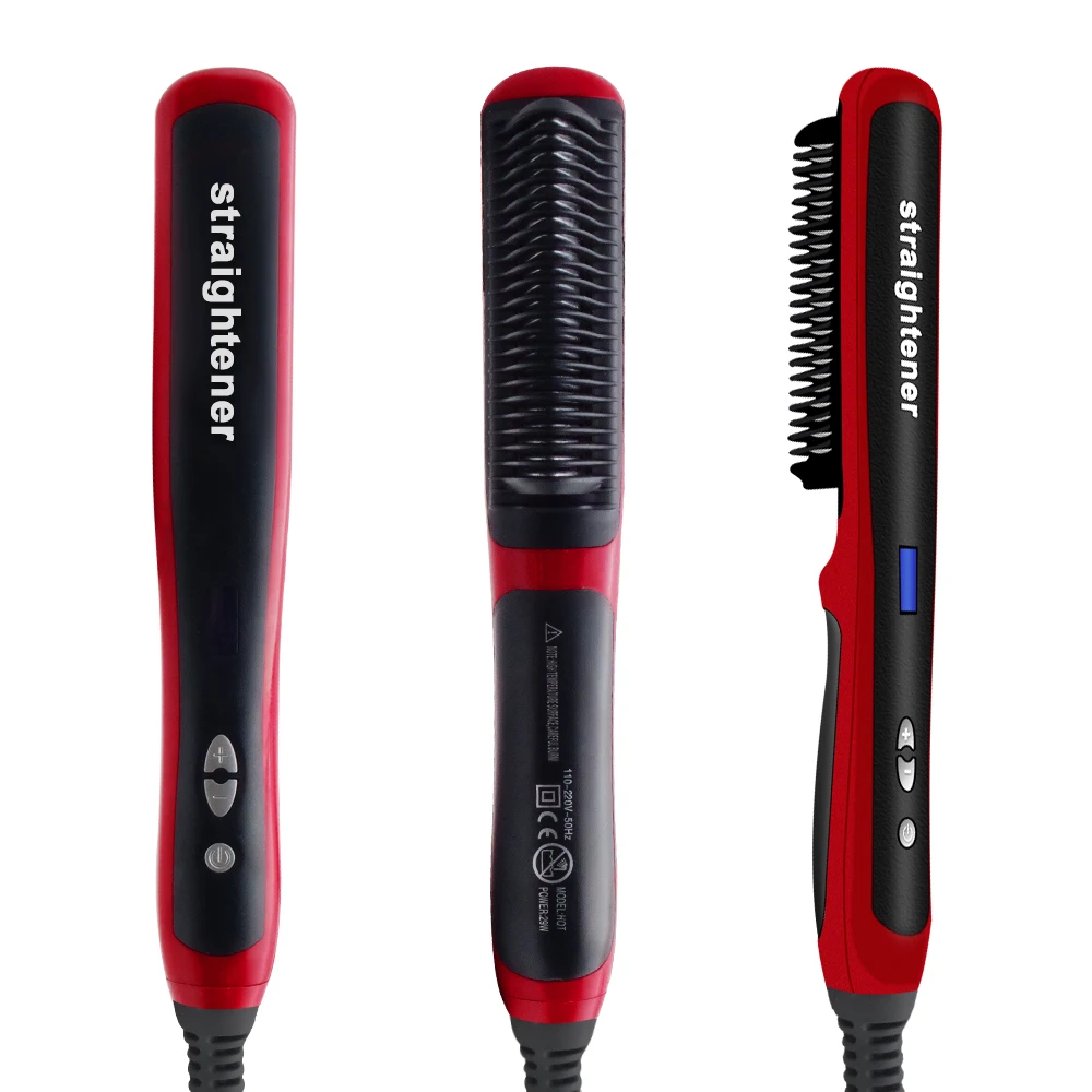 расческа для волос гребень Многофункциональный борода выпрямитель выпрямить