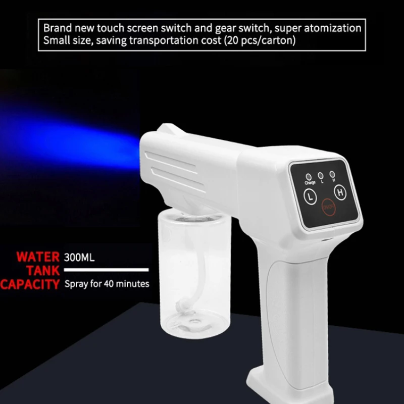 300ml Electric Wireless Adjustable Portable Atomizer Portable USB Rechargeable Nano Atomizer Home Disinfection Steam Spray Gun