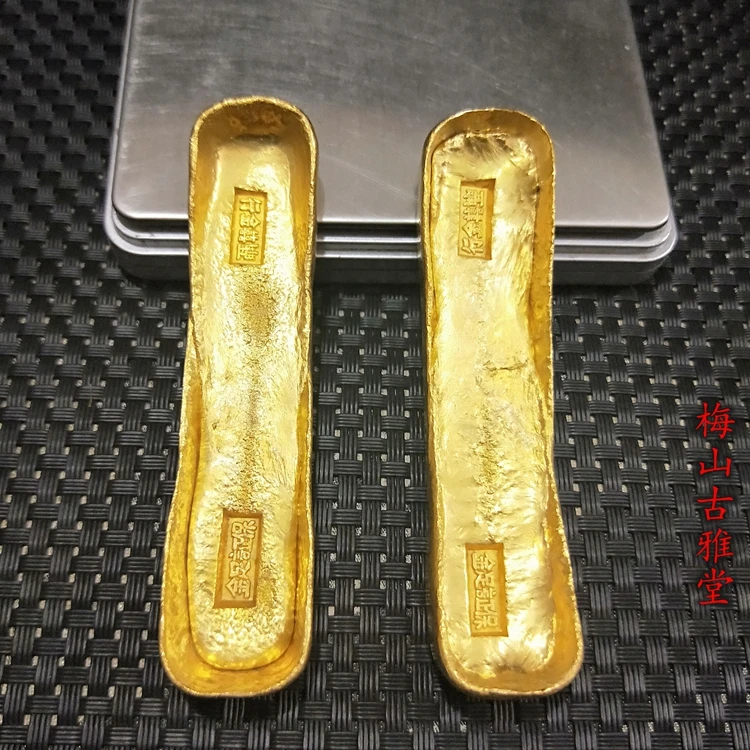 

Изысканный антиквариат золотистый династии Цин