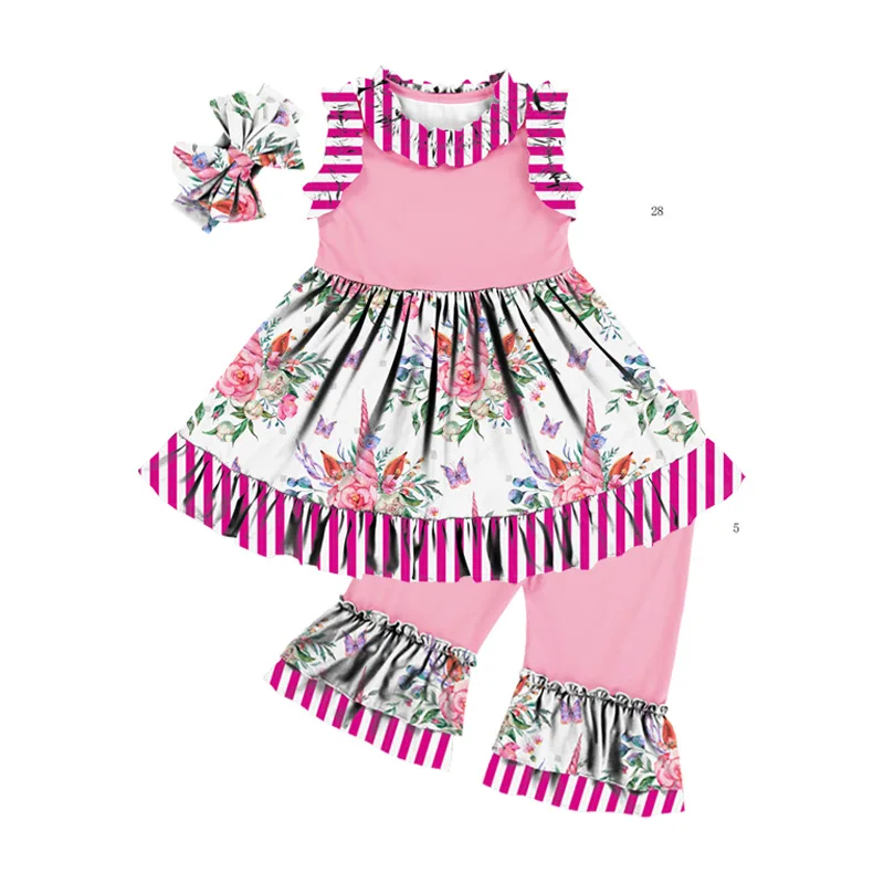 От 0 до 6 лет Детские Единорог складки 2 кружево низкая цена из бутика костюмы для