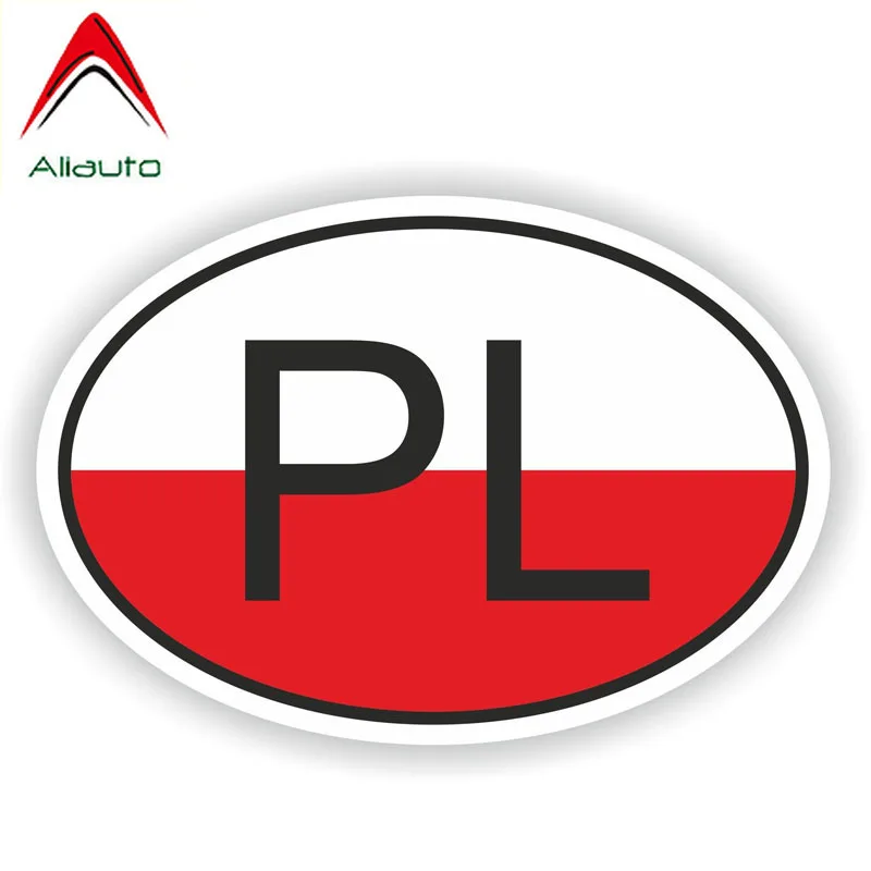 Aliauto Poland Country Code Car Sticker Oval Decal Automobile Motorcycles Decoration Accessories for Nissan Suzuki 15cm*10cm | Автомобили