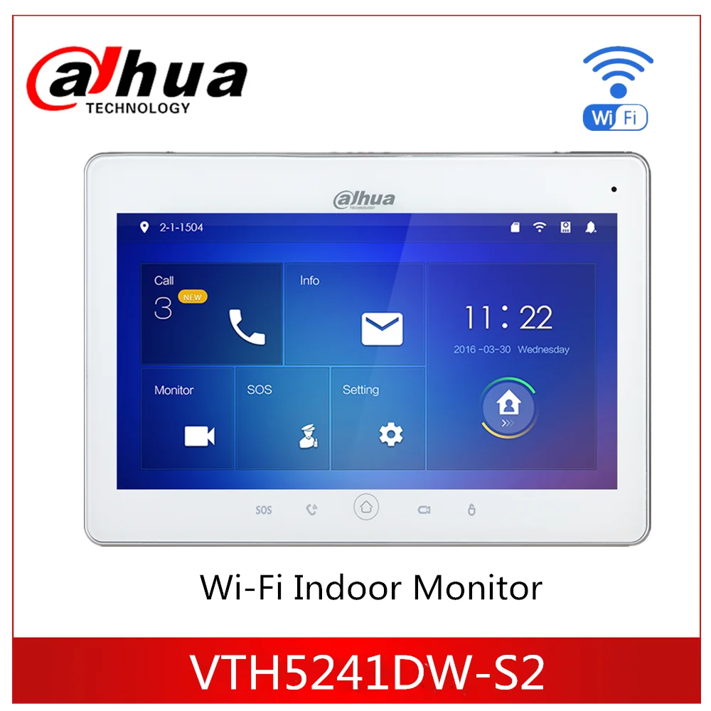 Видеодомофон Dahua с Wi Fi внутренний монитор 10 &quotTFT сенсорный экран для