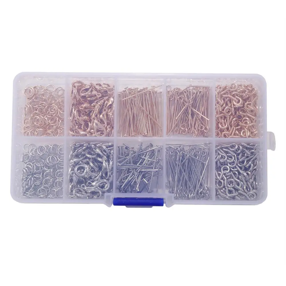 350 шт./кор. застежки-карабины соединительное кольцо с плоской головкой штифты