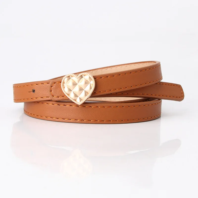 

Женский узкий ремень с металлической пряжкой, шириной 1,4 см