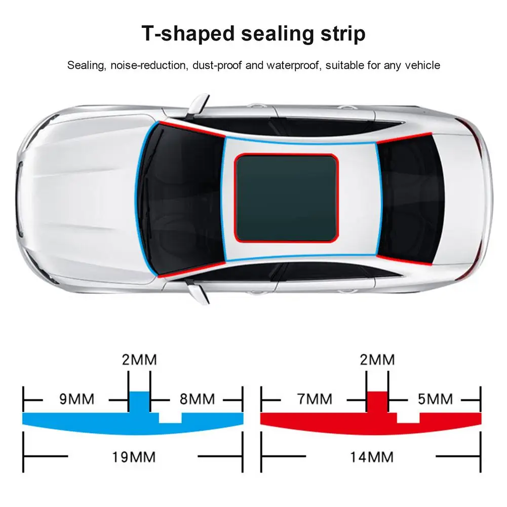 Rubber Car Seals Edge Sealing Strips for Suzuki Vitara Swift Ignis Kizashi SX4 Baleno Ertiga 2016 2017 2018 | Автомобили и