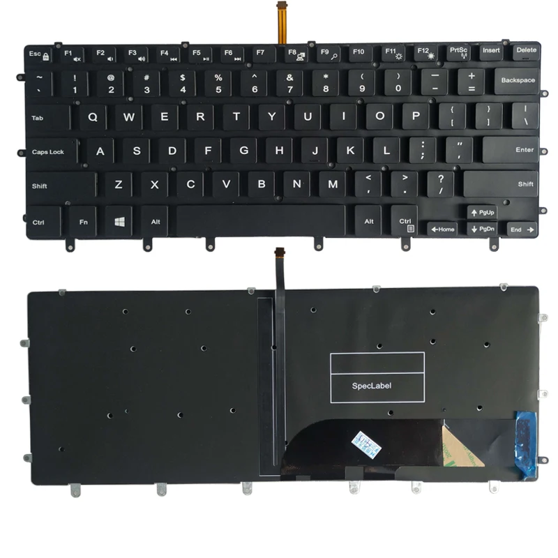 Новинка для США клавиатура Dell Inspiron 7558 7568 с английской раскладкой и подсветкой |