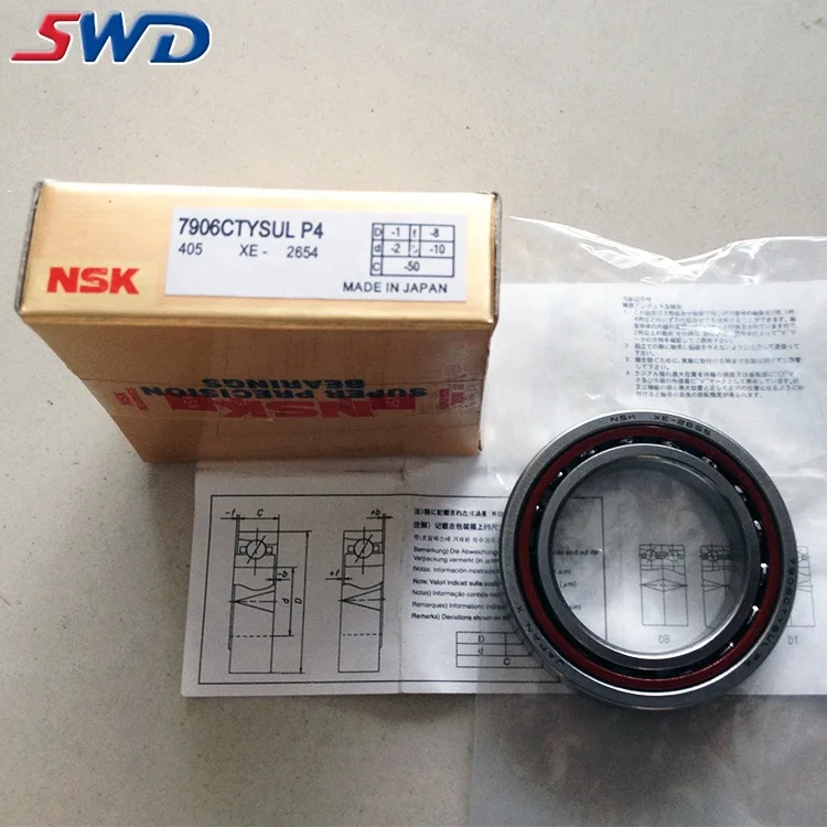 

NSK bearing catalogue NSK angular contact ball bearing 7906 CTYSUL P4