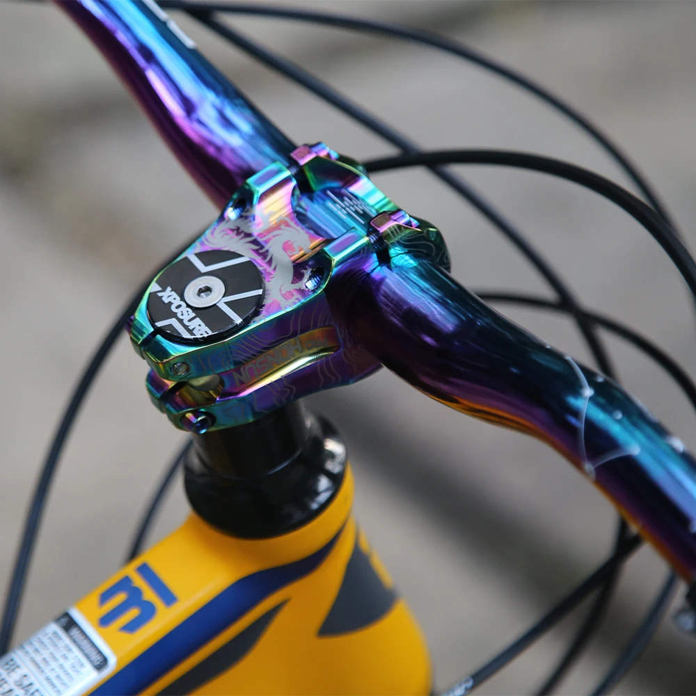 Высокопрочный CNC руль 31,8*28,6 мм эндуро велосипедный стержень DH/AM/XC MTB горный велосипед части алюминиевый сплав
