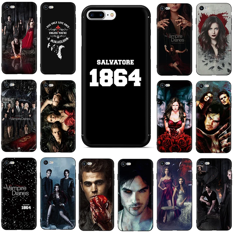 Мягкий силиконовый чехол для телефона из ТПУ с дневниками вампира iphone 5 5s SE 6 6s 7 8