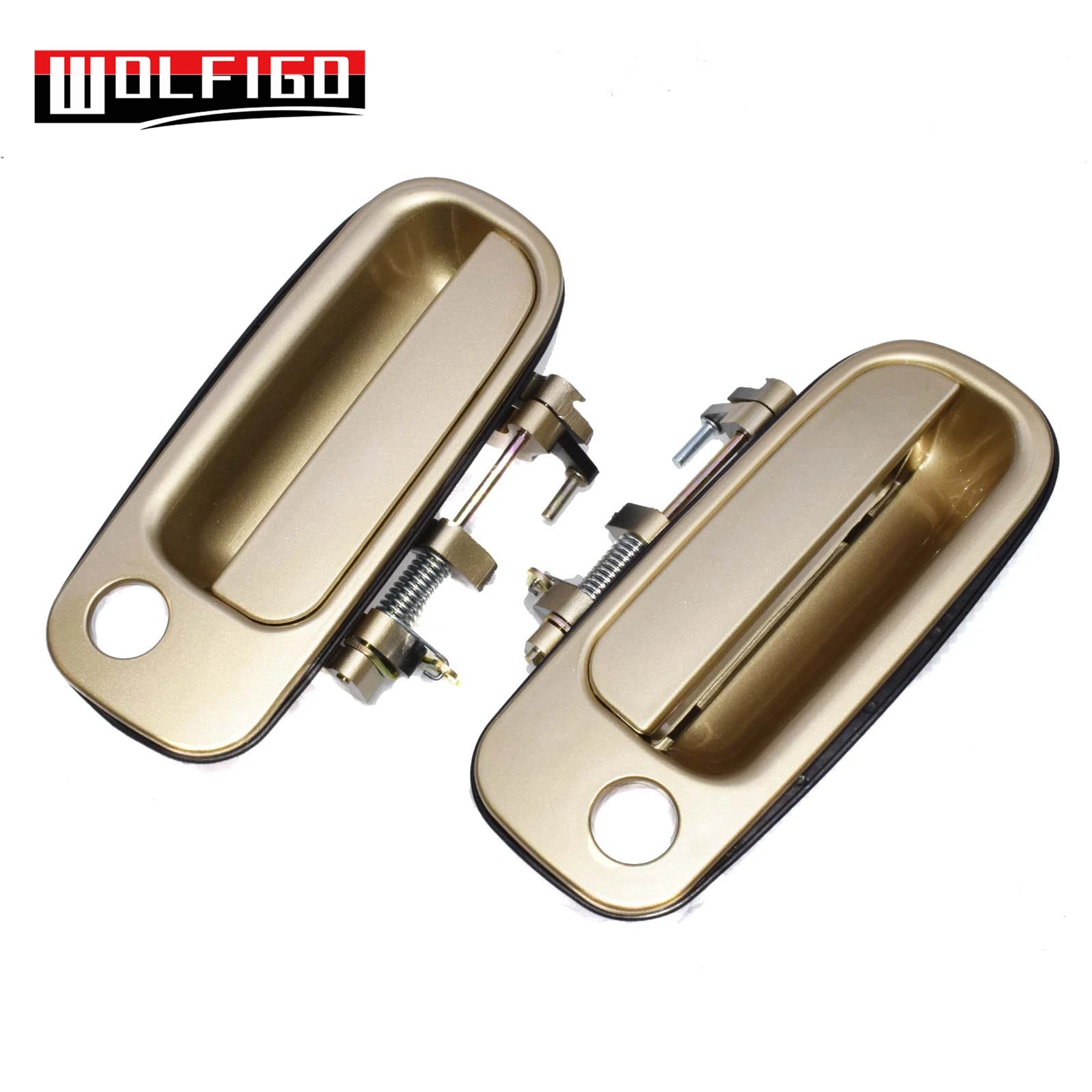 WOLFIGO пара Бежевых/черных/белых наружных дверей автомобиля передняя левая и