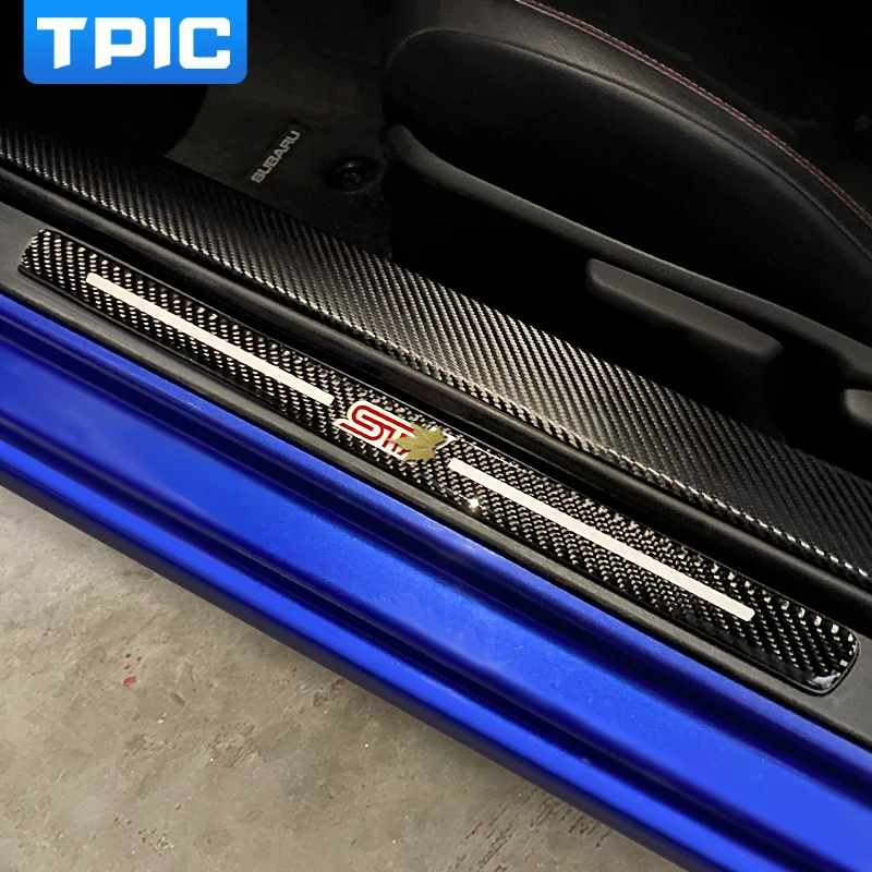 TPIC Защитная Накладка на порог из углеродного волокна TRD STI защитная накладка