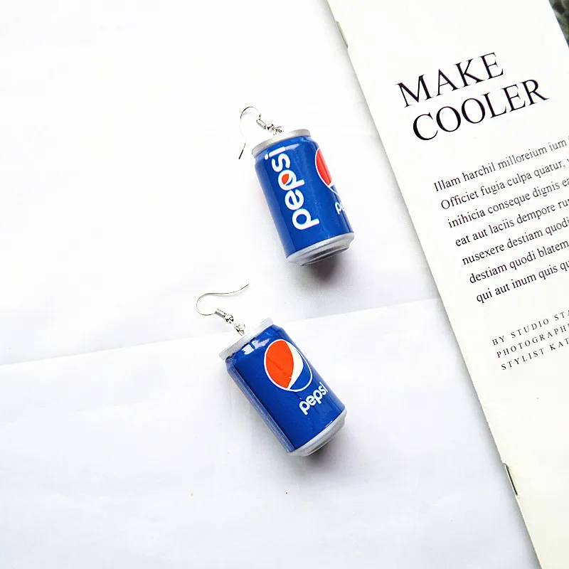 Летние серьги-капли Cola для женщин модные аксессуары девочек уникальные висячие