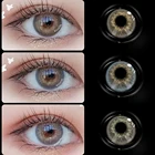 Цветные контактные линзы Ksseye 3 тона NordicLight 14,0 мм, мягкие контактные линзы, красивый макияж зрачка для глаз