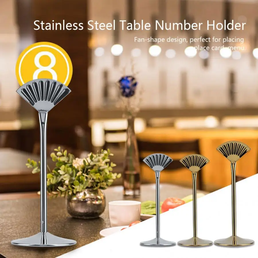 Holiday DIY Decorations Stainless Steel Table Number Stands Card Holders for Wedding Birthday Party Garlands | Дом и сад