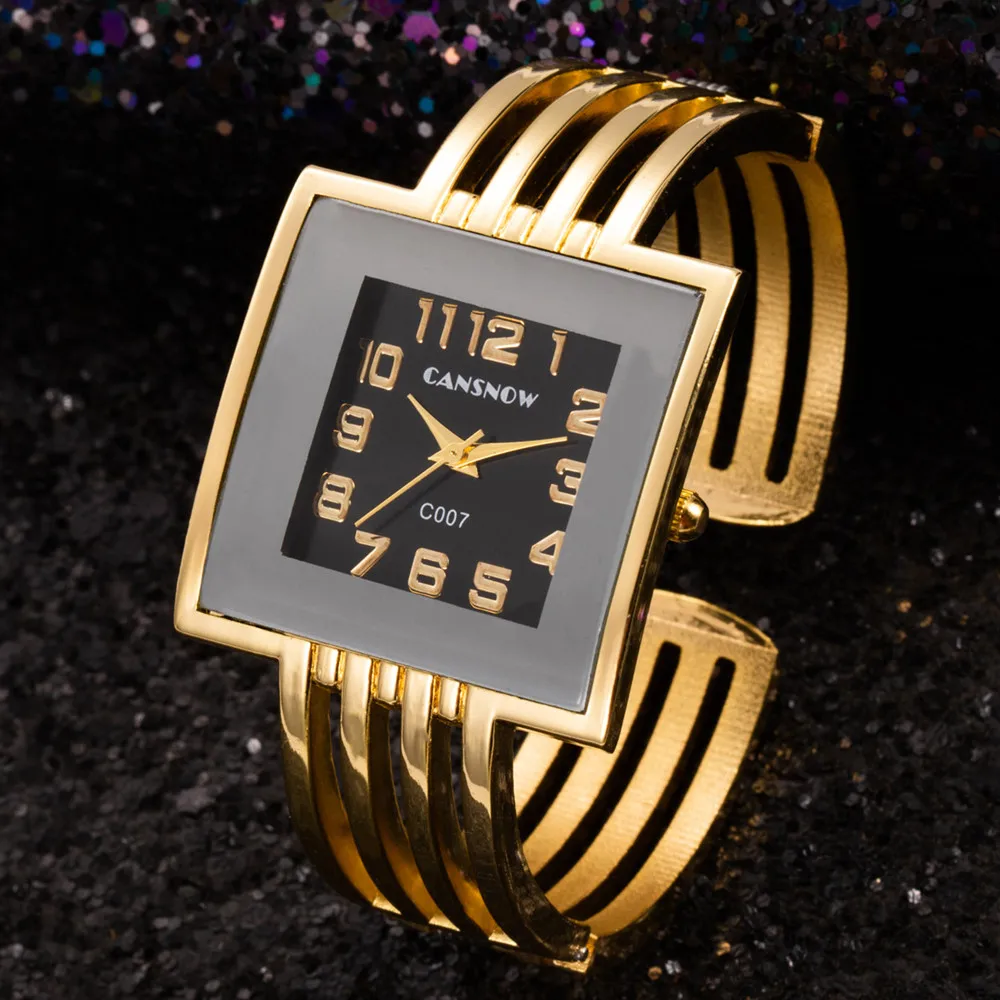 

Women Watches Top Brand Luxury Bracelet Square Dial Lady Luxe Wrist Watch Gold Stainless Steel Casual Clock Hot Reloj Mujer 2022