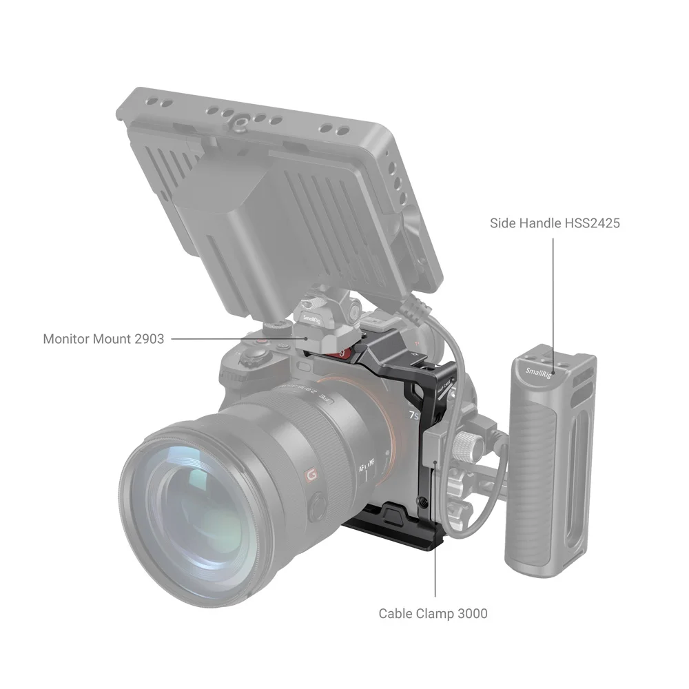 Полуклетка SmallRig для камеры Sony Alpha 7S III A7s3 1/4 дюйма 20 дюймов ARRI 3/8 16 отверстий с