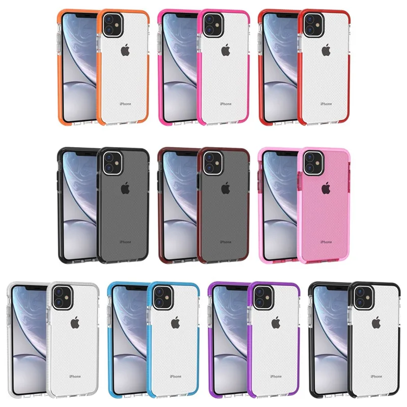 Брендовый защитный противоударный чехол-сетка для iPhone XS MAX XR 8 Plus 7, мягкий чехол из ТПУ для iPhone 11, чехол для телефона