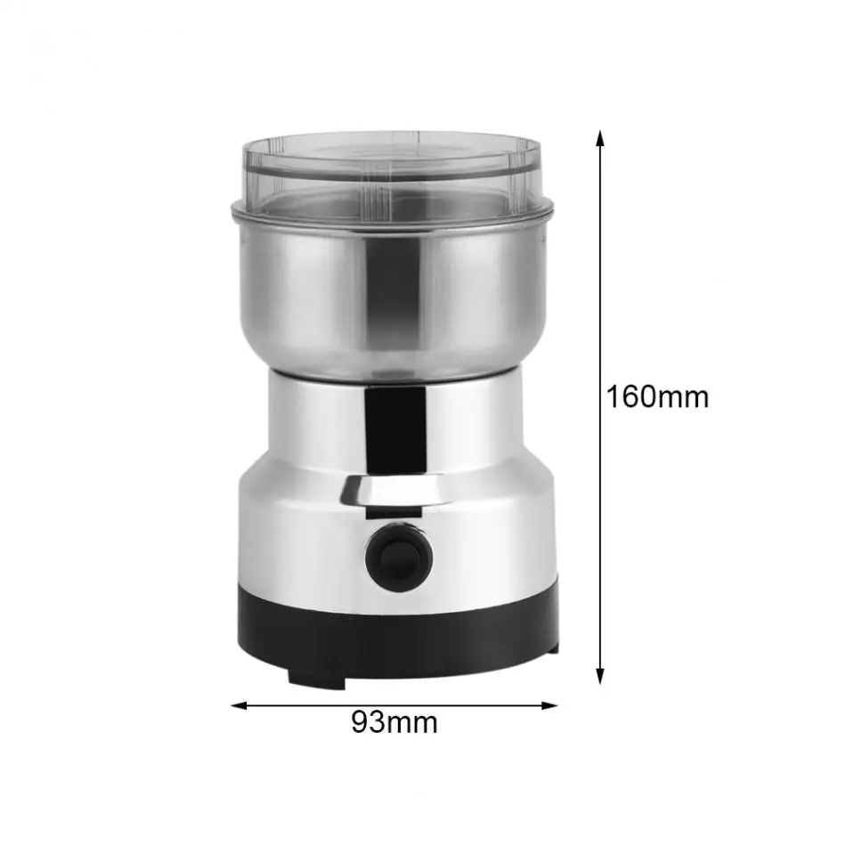 Zerodis Coffee Grinder Multi-functional Stainless Steel Electric Spices/Nuts/Grains/Coffee Bean Grinding EU Plug | Дом и сад